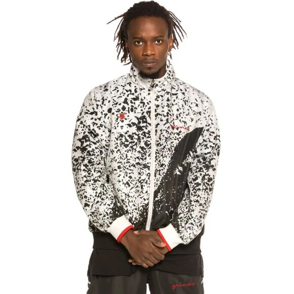 Grimey GRMY x GZUZ Collab Men's Jacket Splatter Track Jacket Full Zip Large